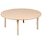 Flash Furniture Round 45 W, 45 L, 23.75 H, Plastic, Steel, Brown YU-YCX-0053-2-ROUND-TBL-NAT-R-GG - alternate 8